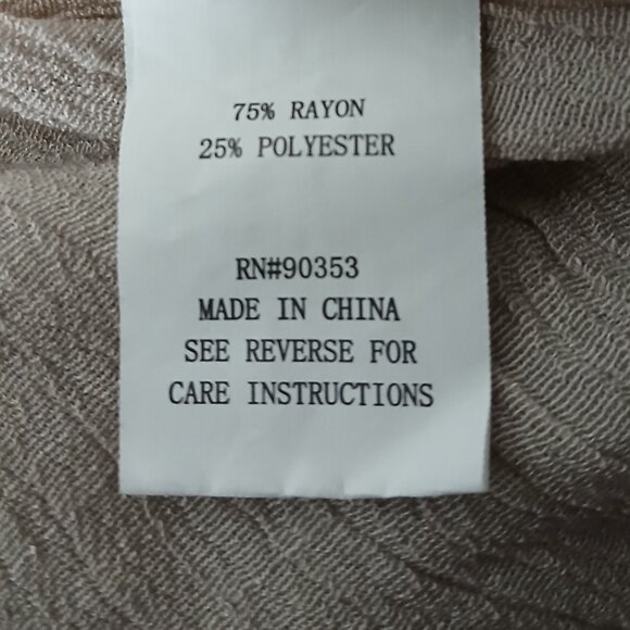 Rebellion Again Small Boho Kimono Duster Renaissance Cover Crochet Taupe - Picture 8 of 9